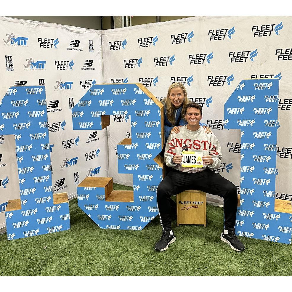Our love of running has also brought us together. We ran a half marathon together in Columbus!