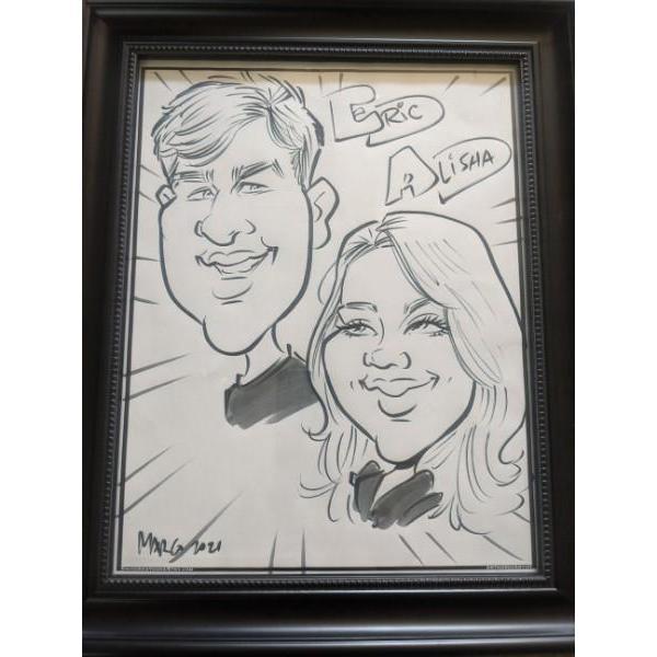 Eric and Alisha have bonded over going to festivals together. This picture was done at the Art Festival in Denver summer 2021.