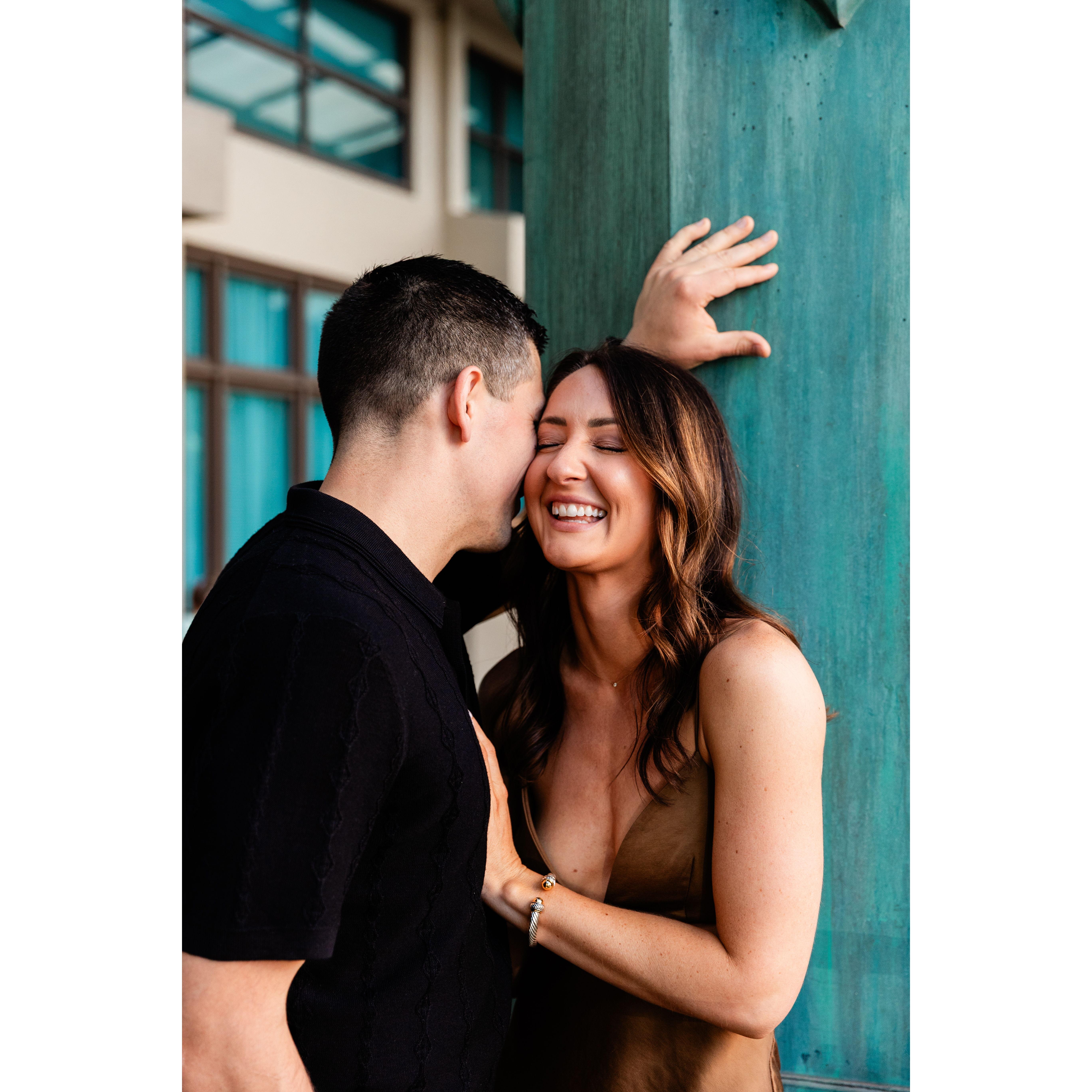 Trey whispered "I miss our puppies" in my ear during this photo.