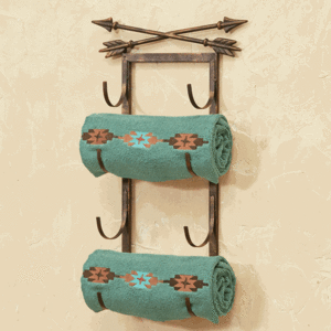 Metal Arrow Wall/Door Mount Towel Rack