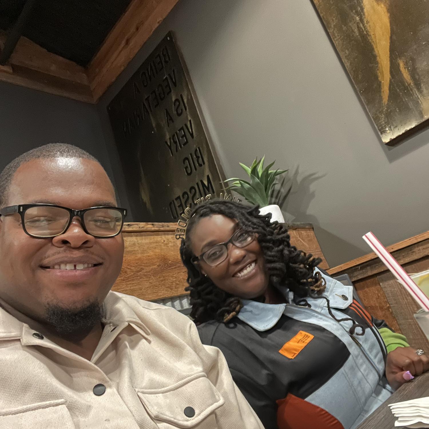 Courtland brought me out to dinner along with family, for my 28th birthday to Big Mikes Steak House.