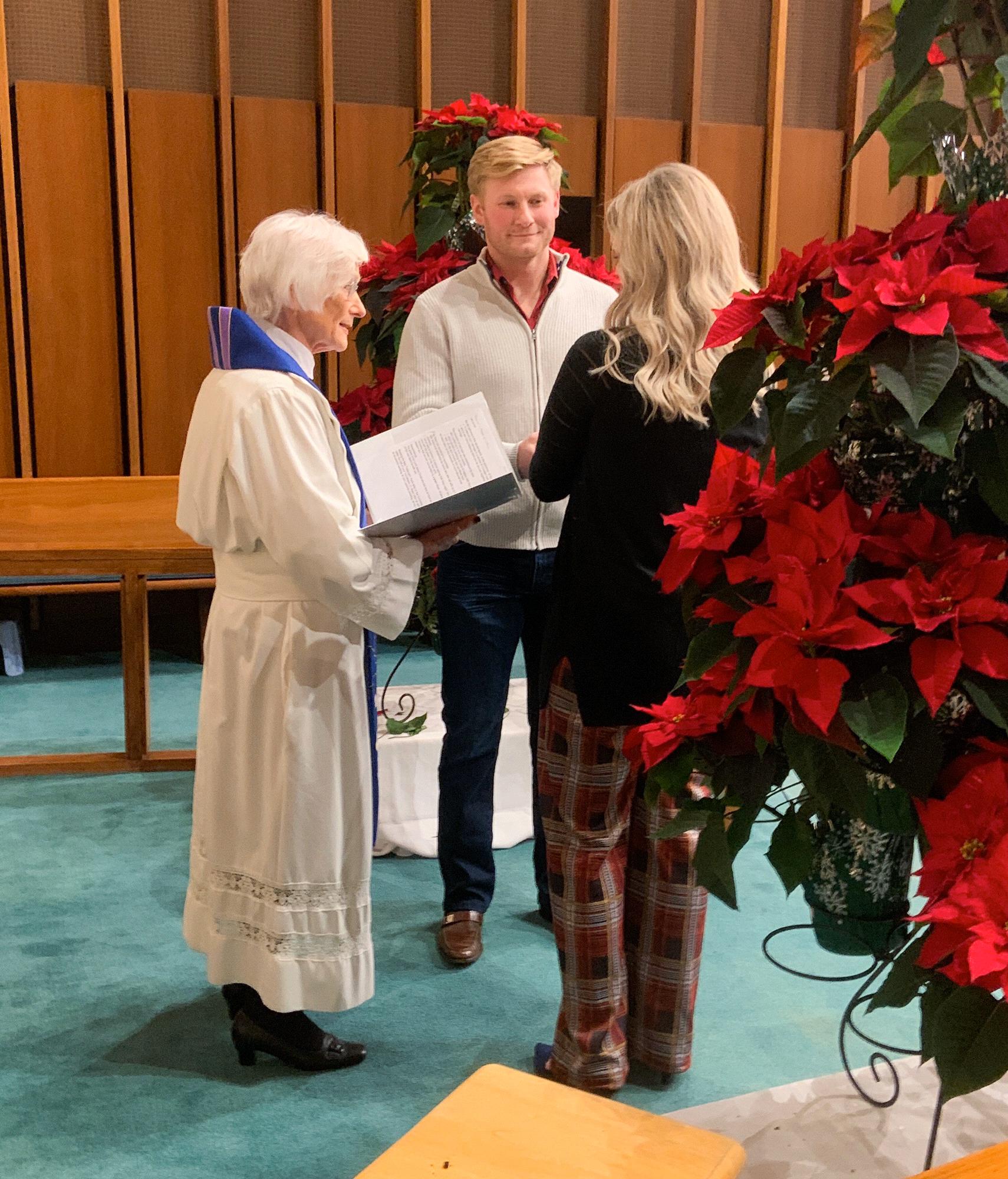 Joy's Ahma marrying Joy and Ryan on Christmas Eve 2019