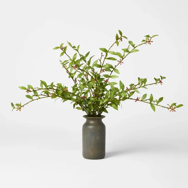 23" Fall Green Leaf Arrangement - Threshold™ designed with Studio McGee