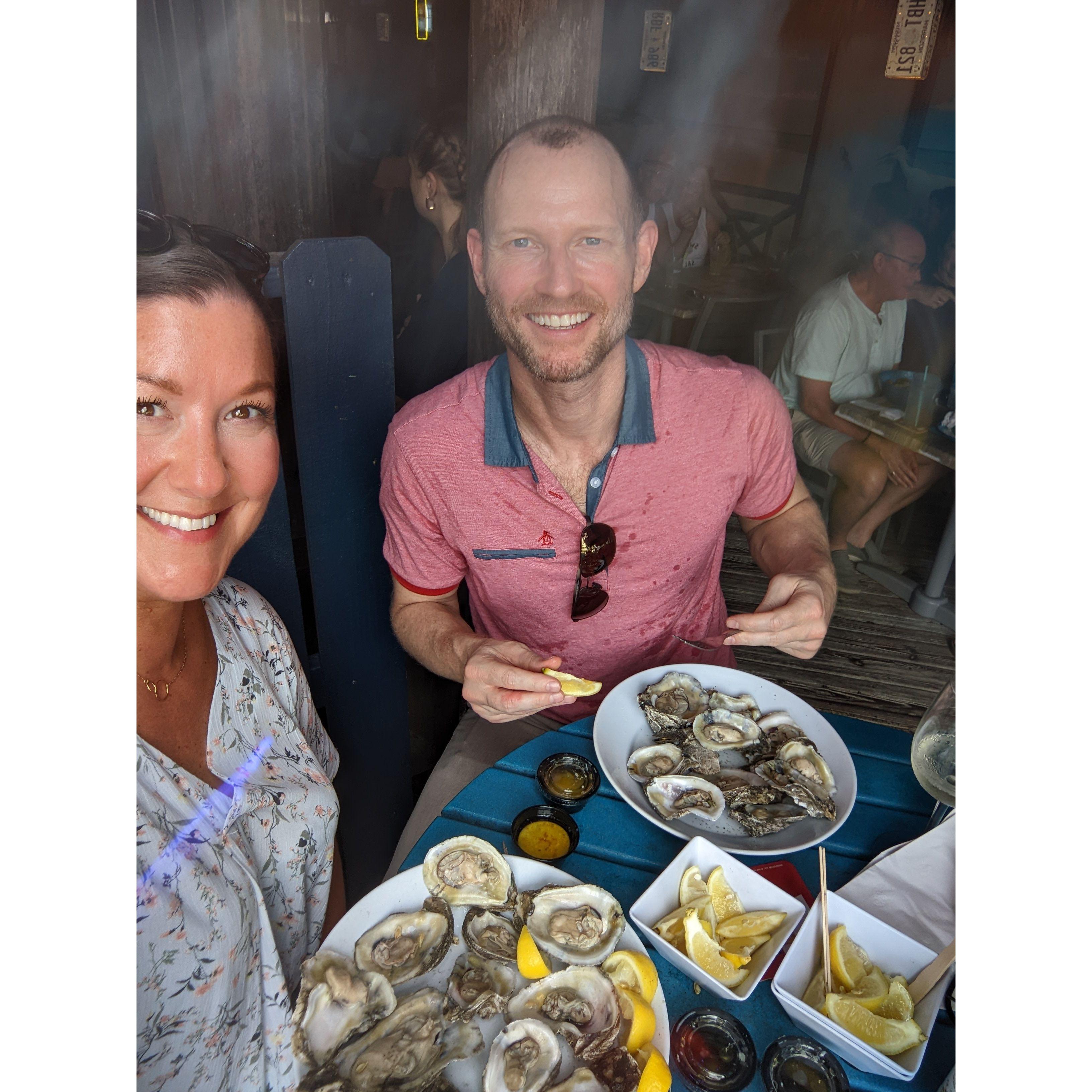 All we could eat oysters at SKOB!