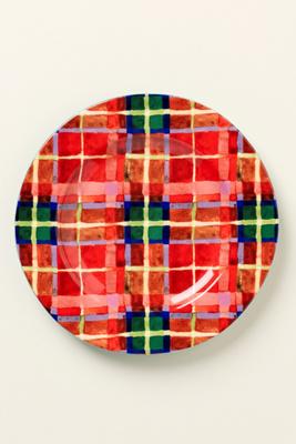 Tartan Stoneware Dessert Plate