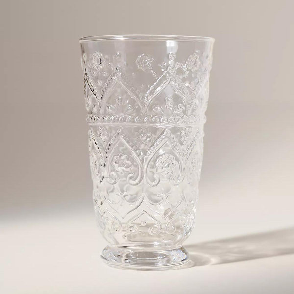 The Bombay Handblown Glass Tumblers, Set of 4 - Clear, Set Of 4