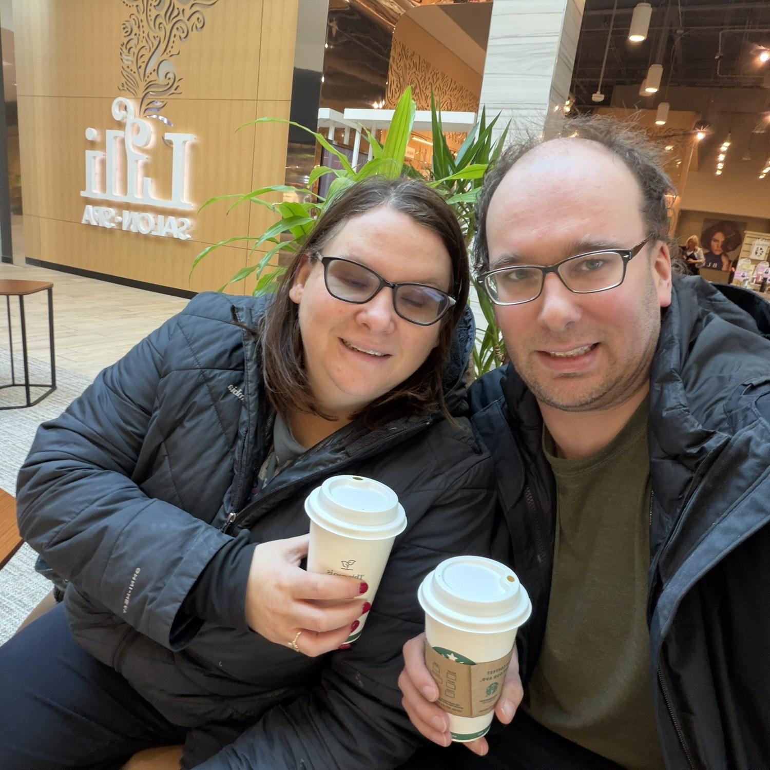 We met at a Starbucks! Say yes to coffee!