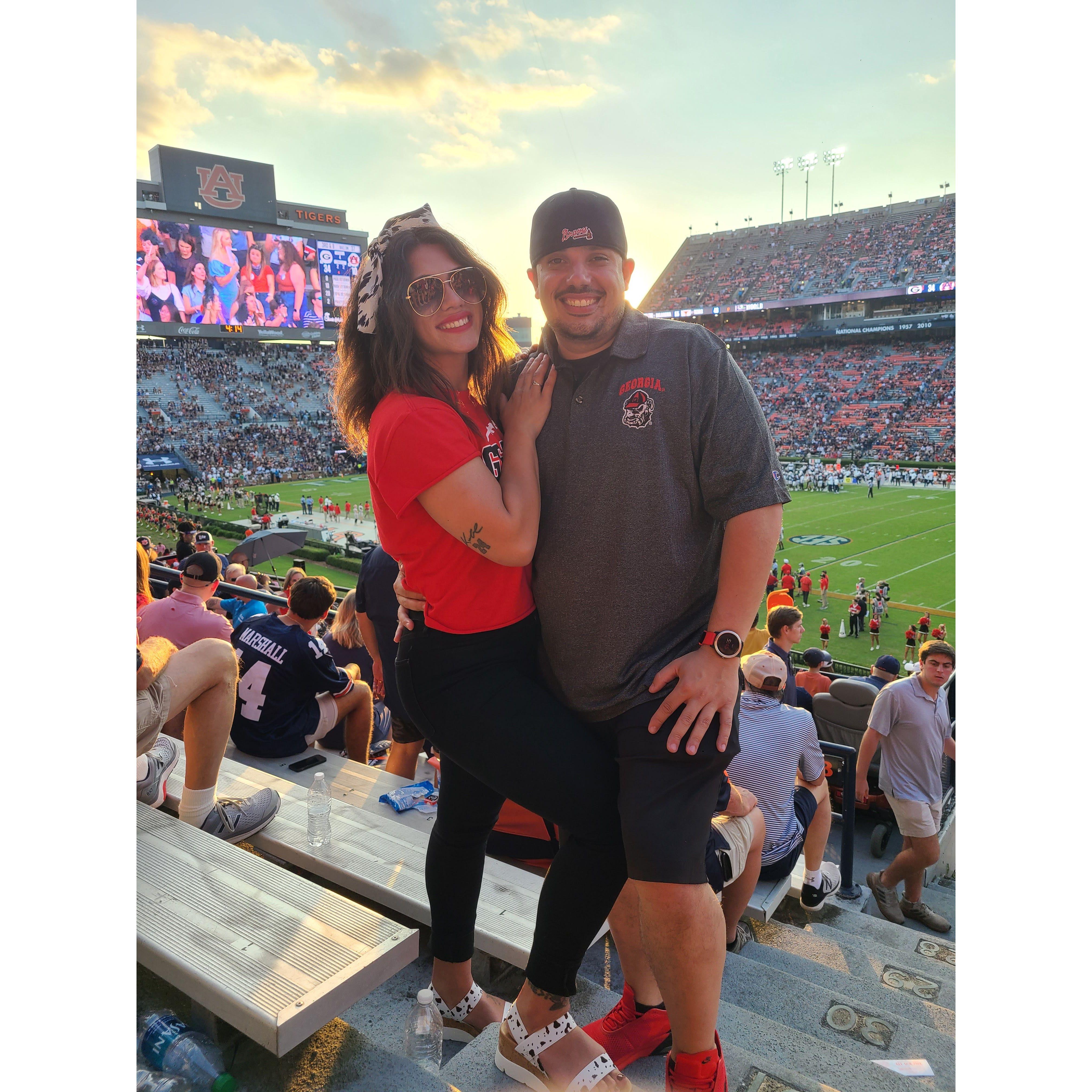 GO DAWGS! Sunshine's first SEC Game GA vs AU