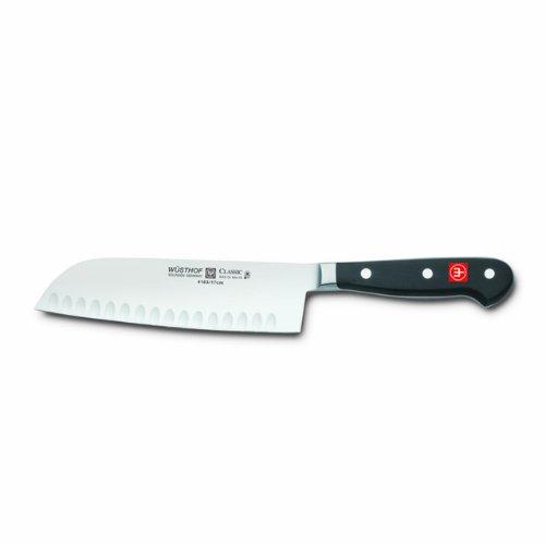 Wusthof Classic Hollow Edge Santoku Knife, 7-Inch