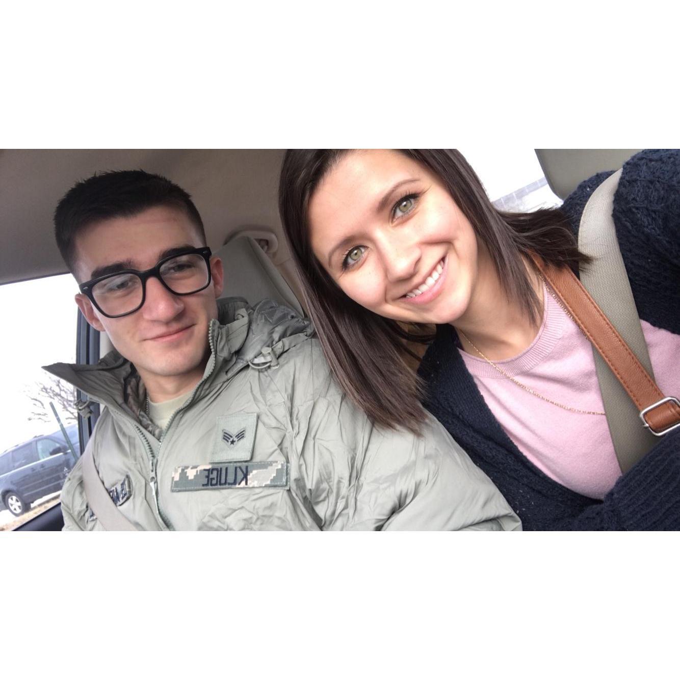 Home from his deployment! :)
