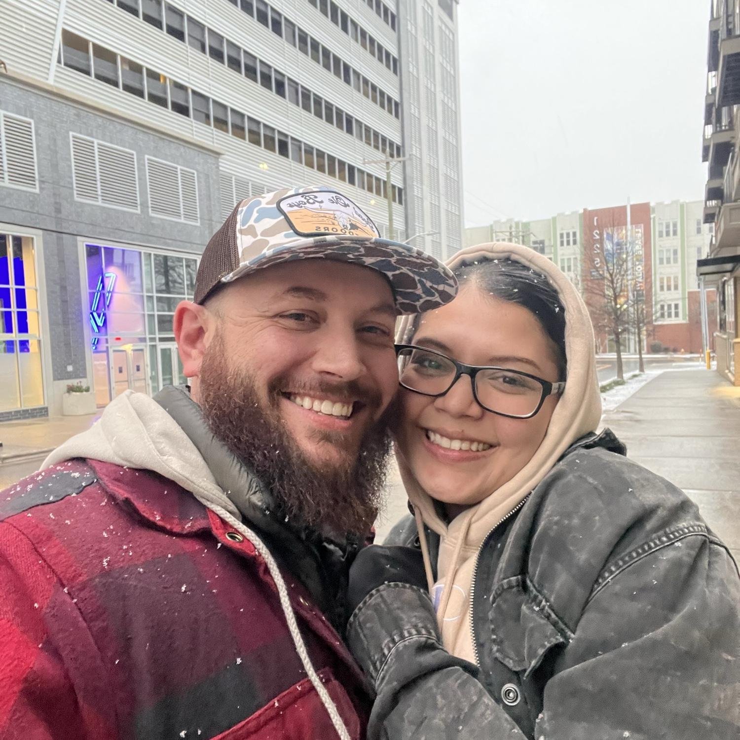 Fabi knowing the snow!