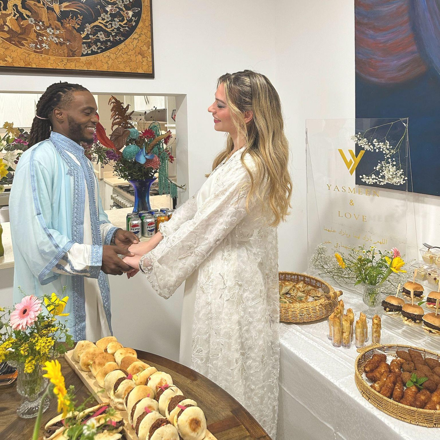 Our "katb ktab," an intimate religious ceremony marking the official beginning of our forever.