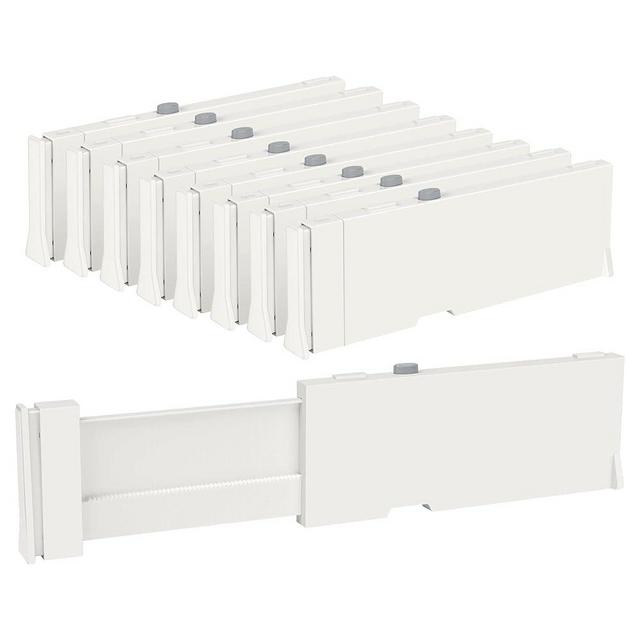 Vtopmart 25 PCS Clear Plastic Drawer Organizers Set and 8pk Drawer Dividers for Clothes