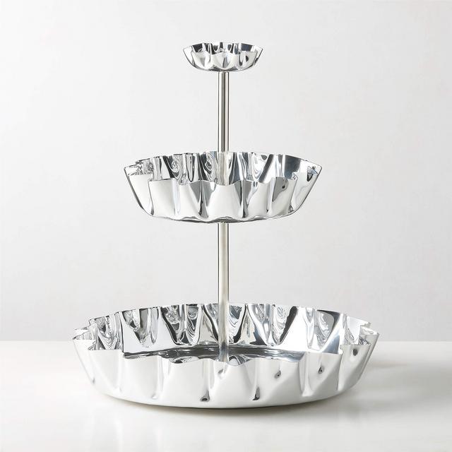 Meyer Polished Aluminum 3-Tier Seafood Tower