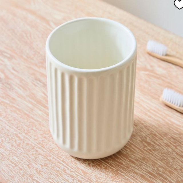 Carved Ceramics Tooth Brush Holder