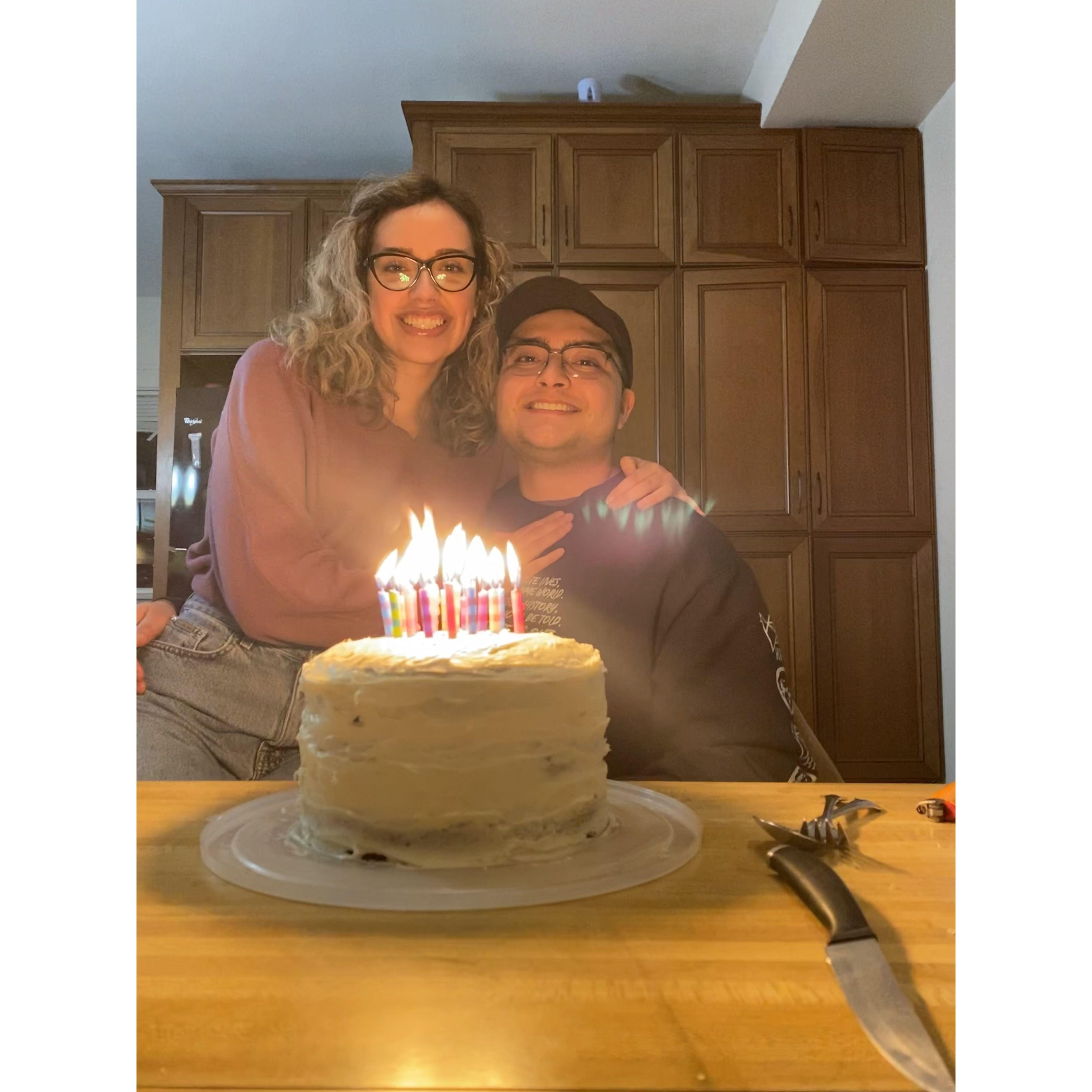 One of many birthdays together
