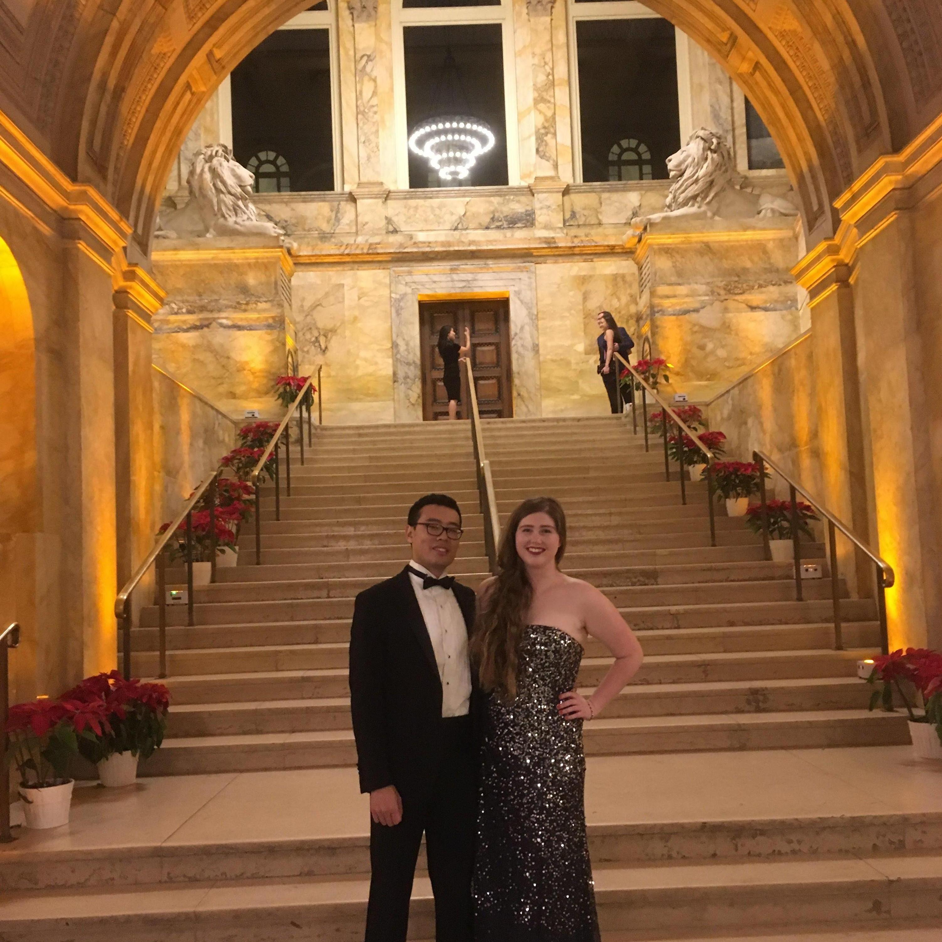We clean up pretty nice, right? McKinsey and Co holiday party, December 2017
