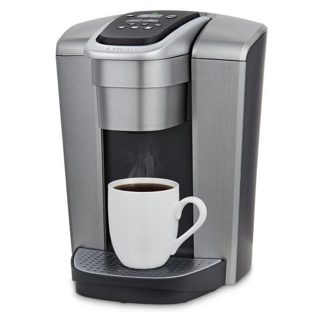 Silver Keurig K-Elite Single-Serve K-Cup Pod Coffee Maker with Iced Coffee Setting