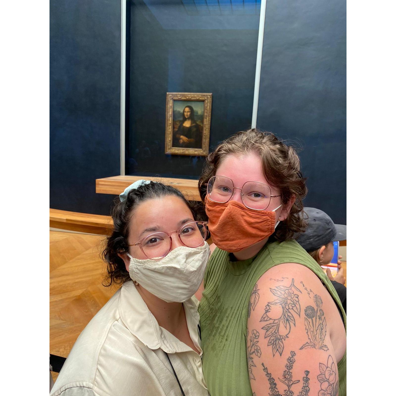 We just had to take the Mona Lisa picture!