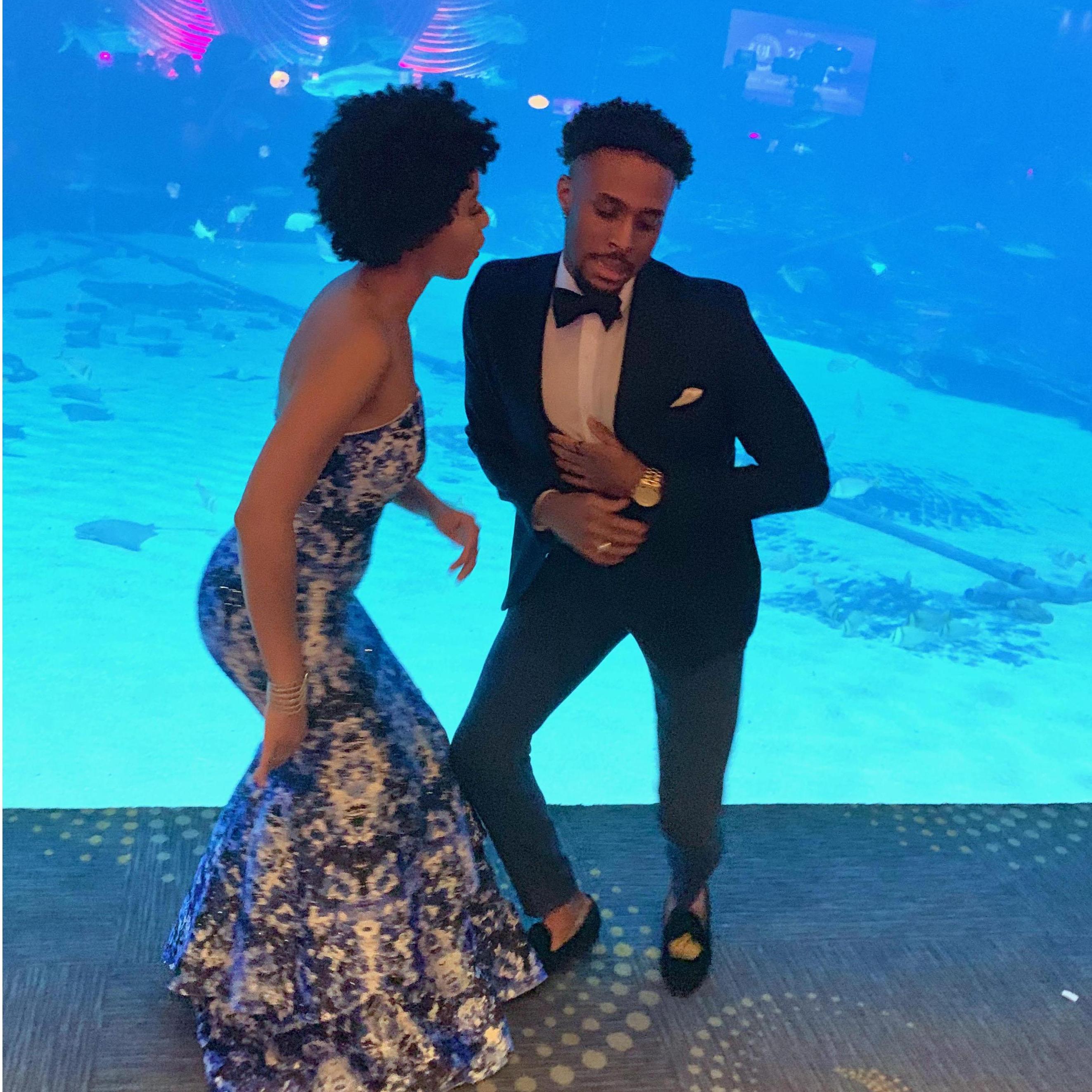 Never too dressed up to break it down though!