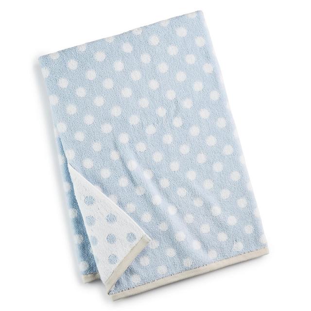 Martha Stewart Collection 30" x 54" Cotton Dot Spa Fashion Bath Towel, Created for Macy's