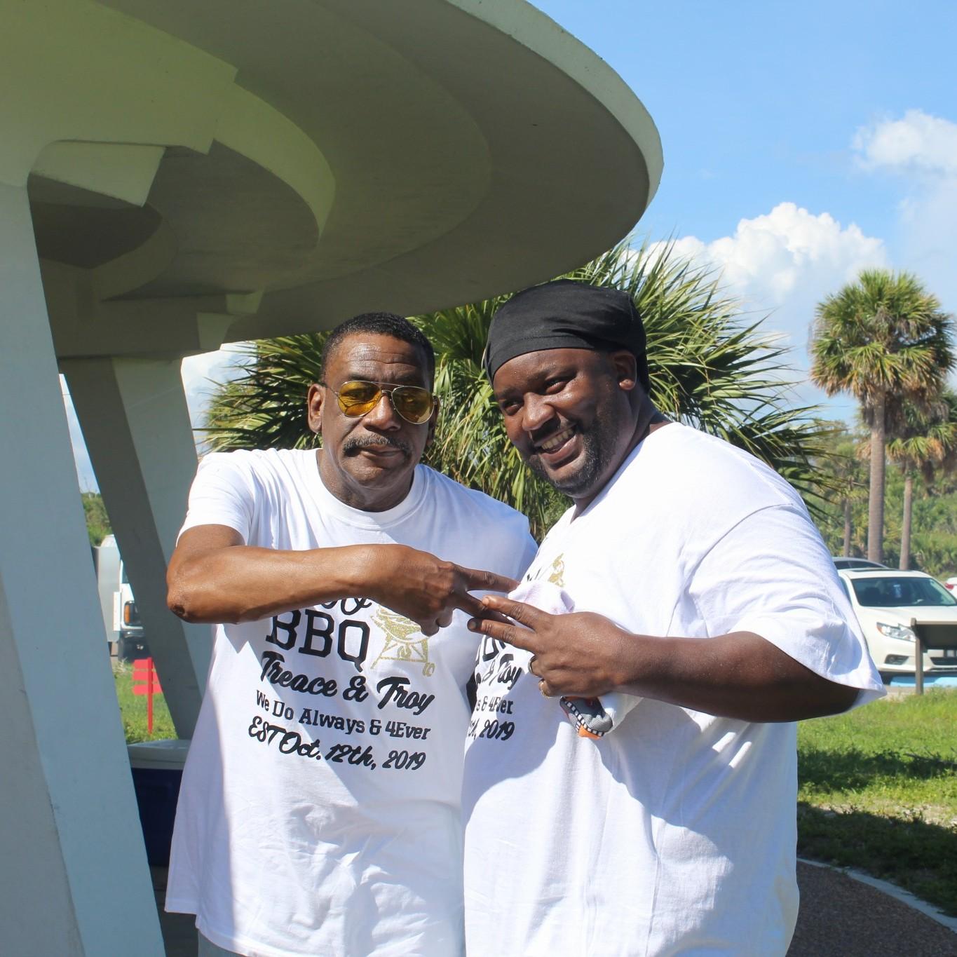 Pops and Troy at our I Do BBQ