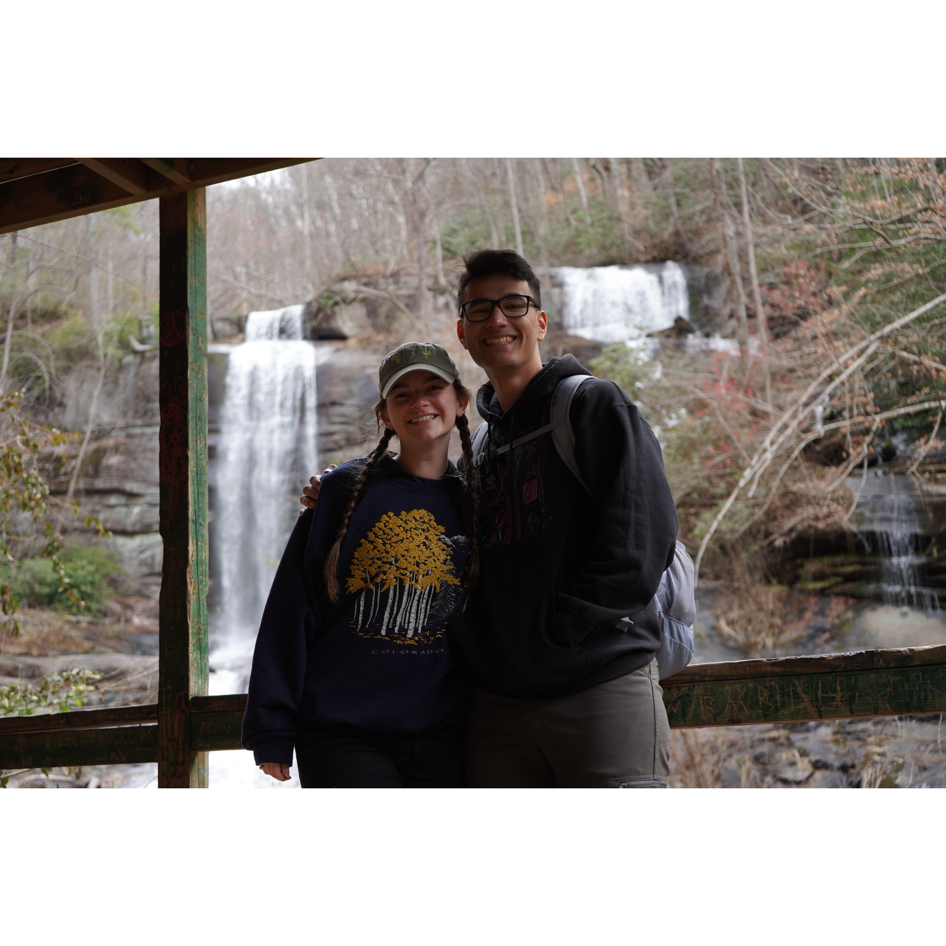 moments before becoming engaged!