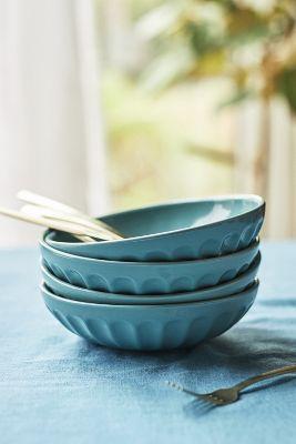 Amelie Latte Pasta Bowls, Set of 4