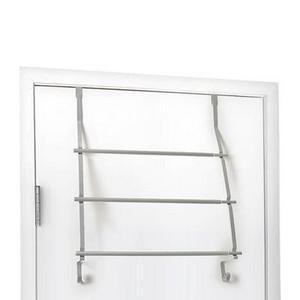 Over-The-Door Towel Rack Matte Silver - Totally Bath