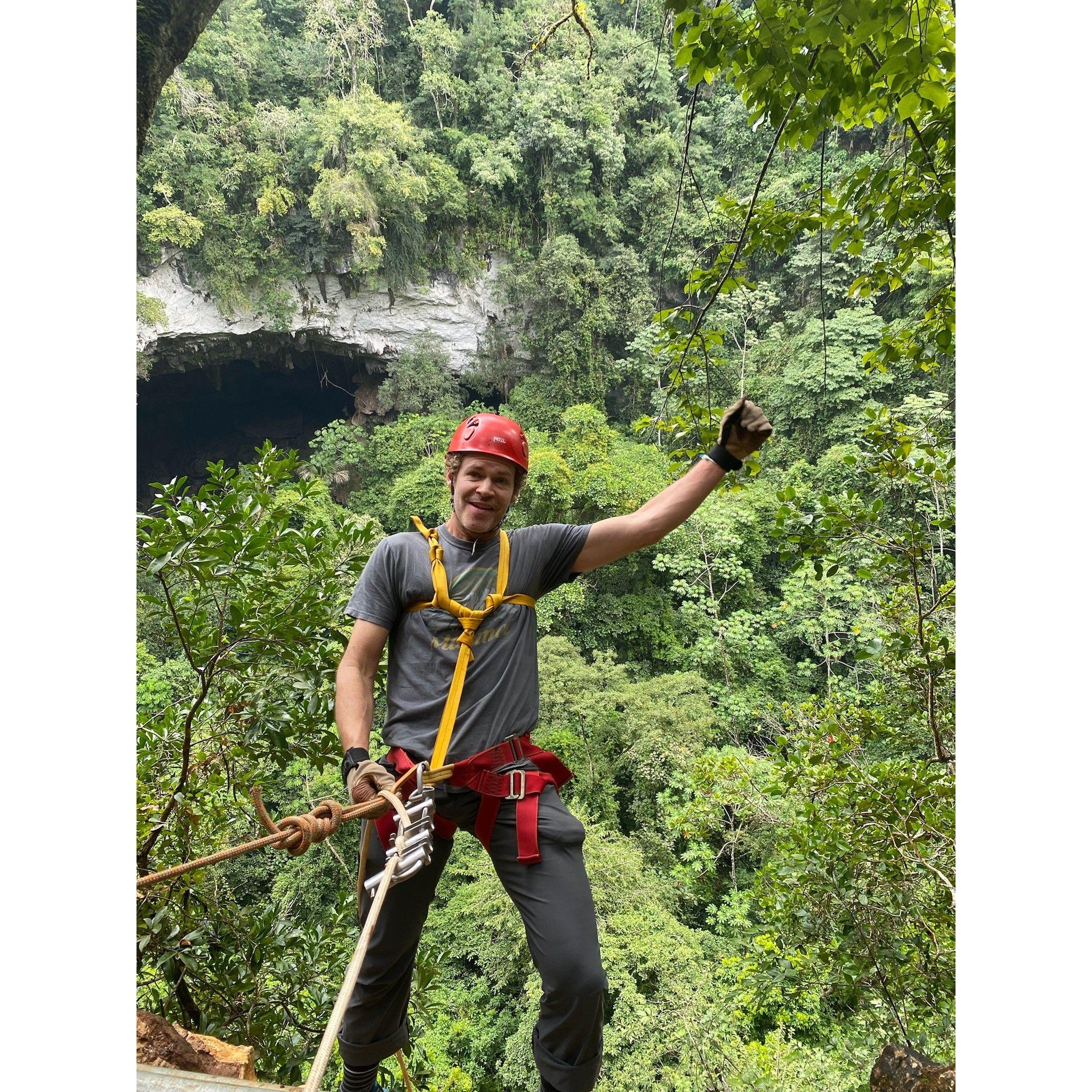 Repeling in the jungles of Belize