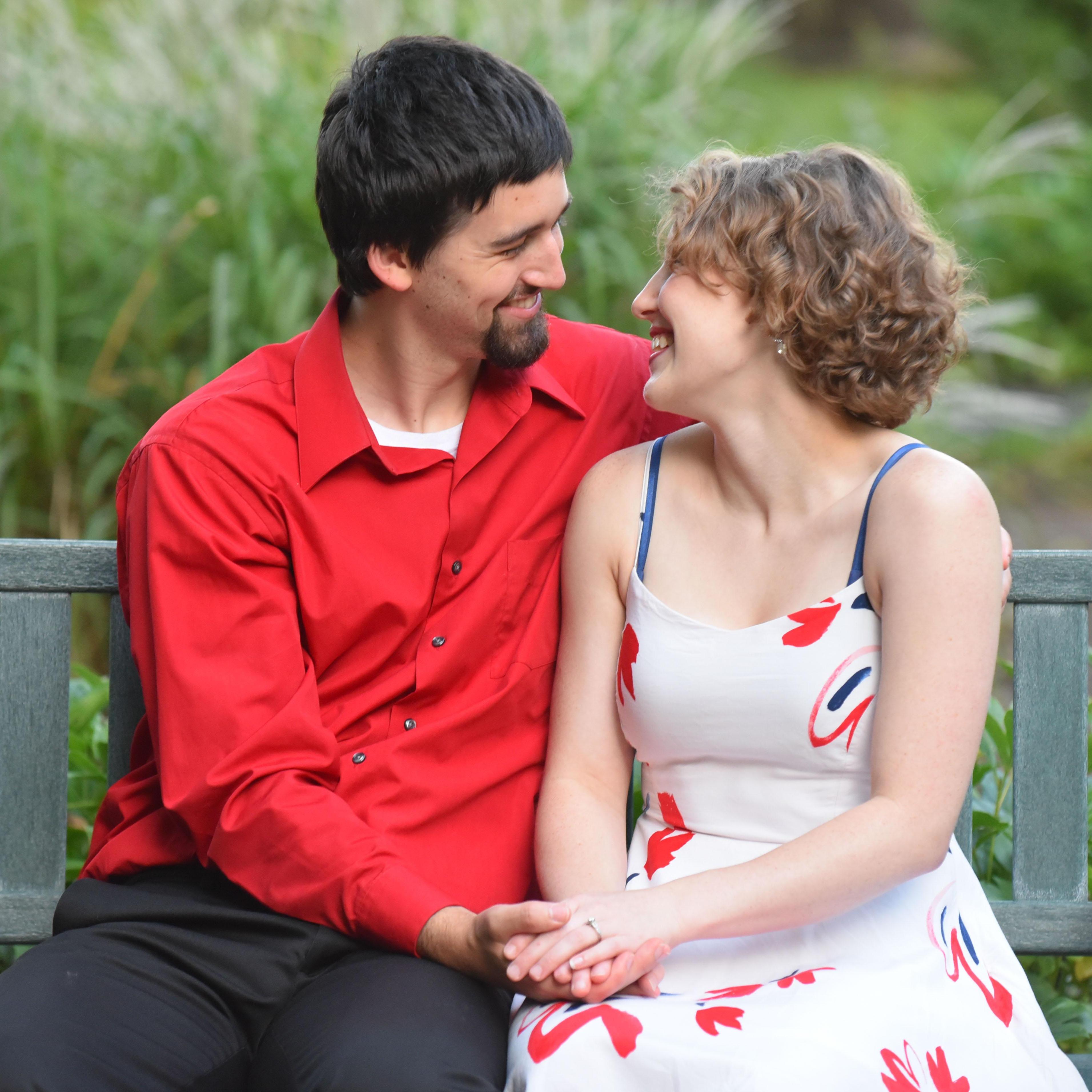 We may look like we are gazing into each other's eyes, but we are actually looking for leftover food in our teeth...