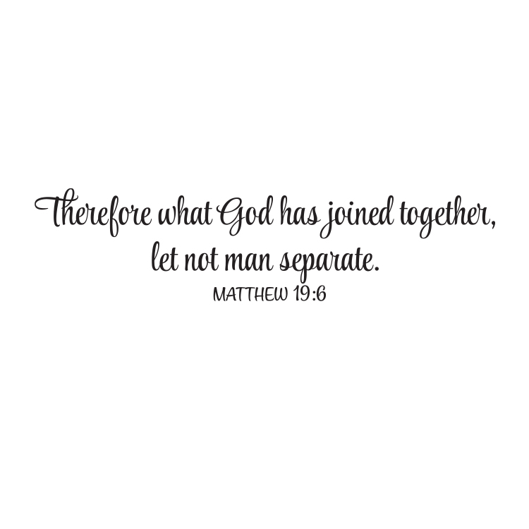 Our reason for marriage is rooted in GOD's design for love and unity!