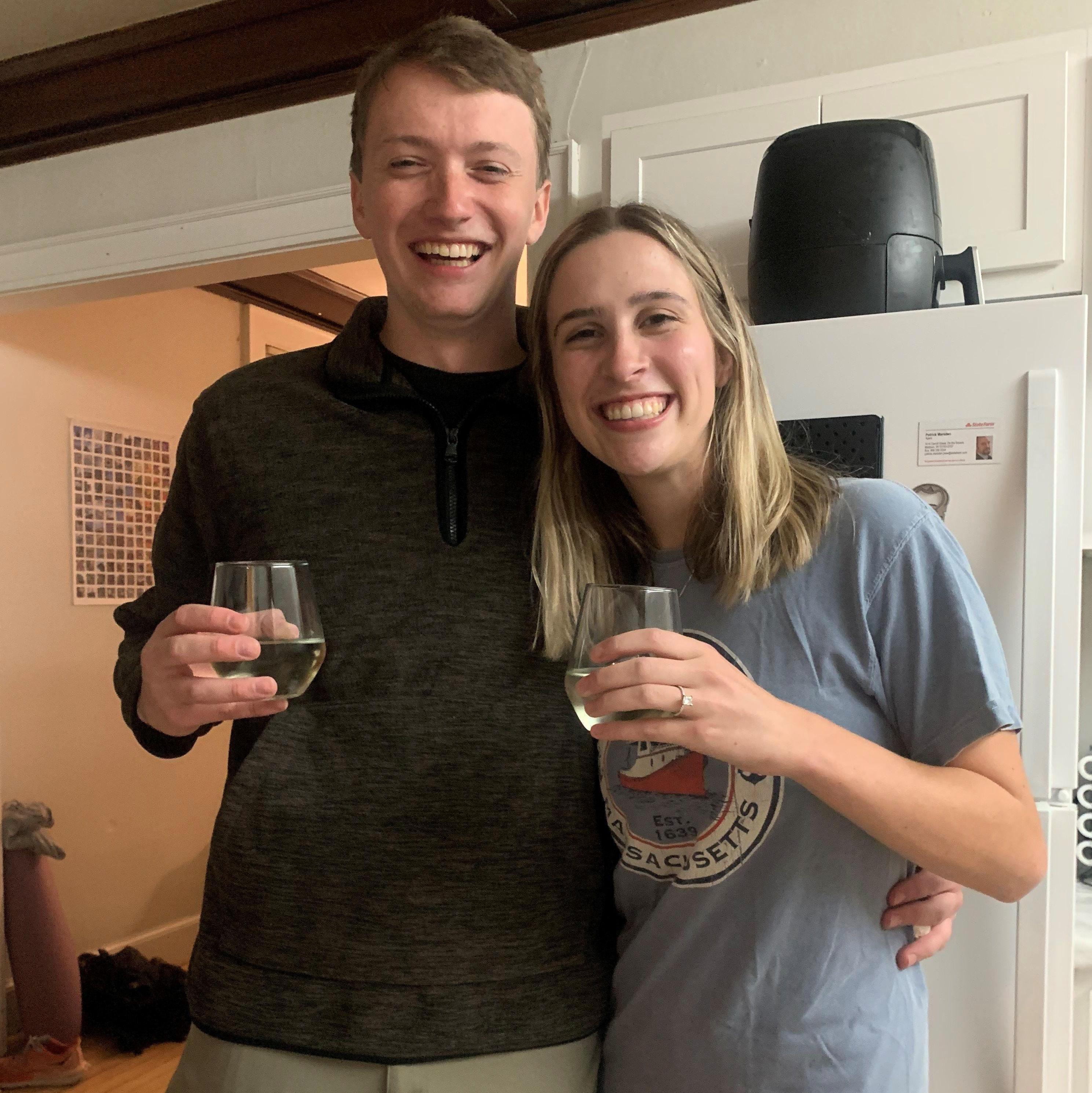 Post engagement wine!