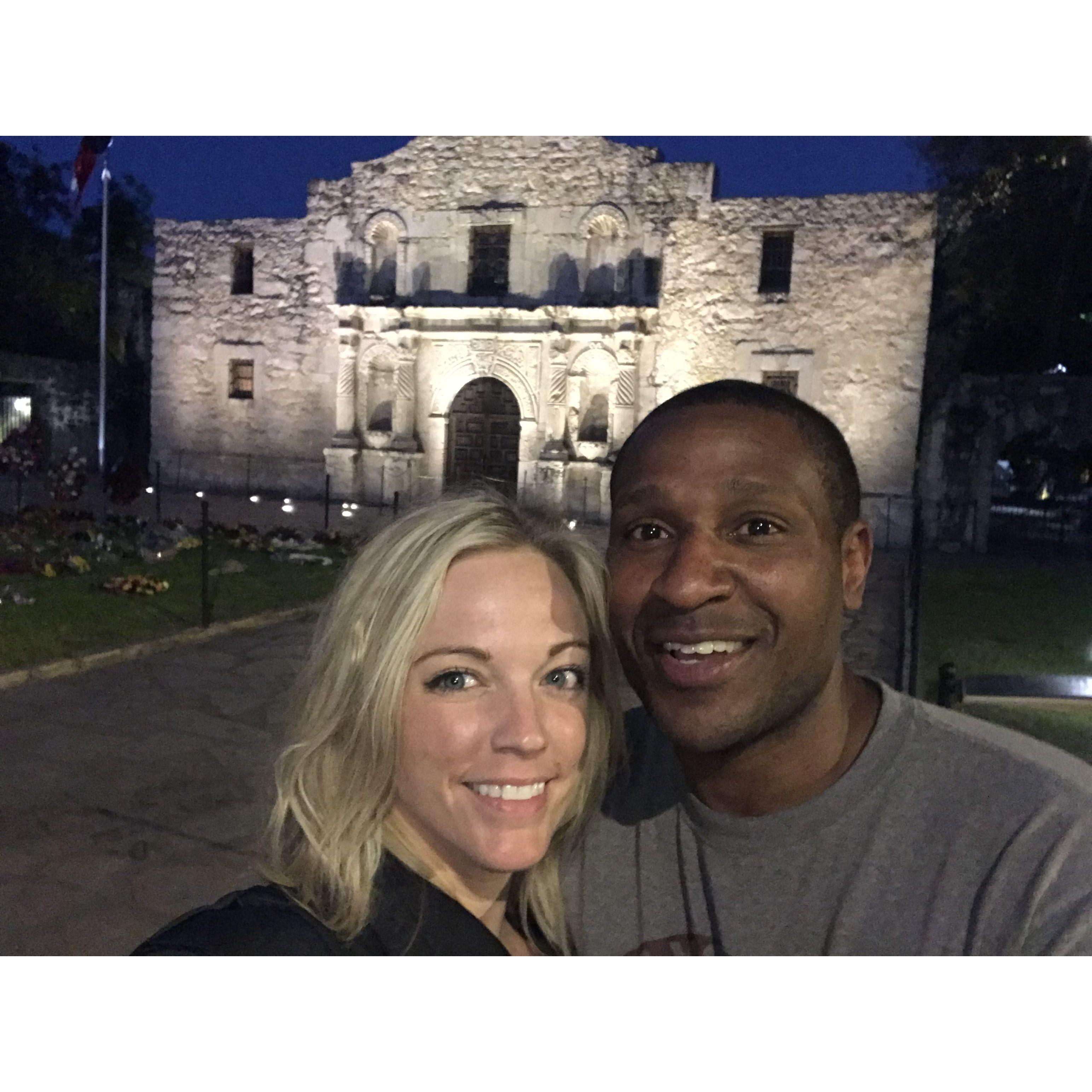 David's first time at The Alamo in San Antonio, Texas.