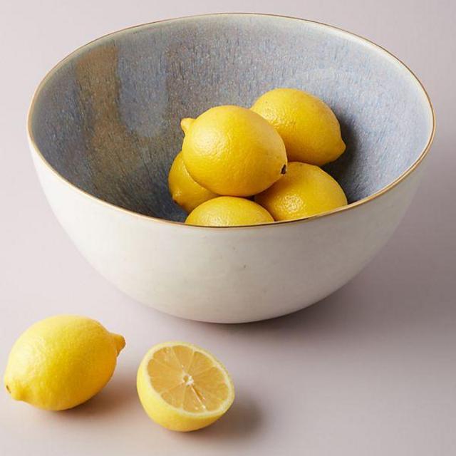 Gilded Lilac Serving Bowl