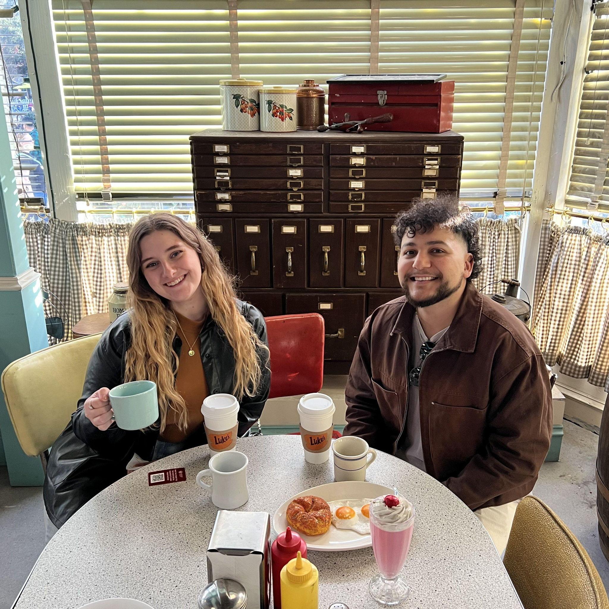 Living out our Star Hollow dreams at Luke's Diner, January 2025