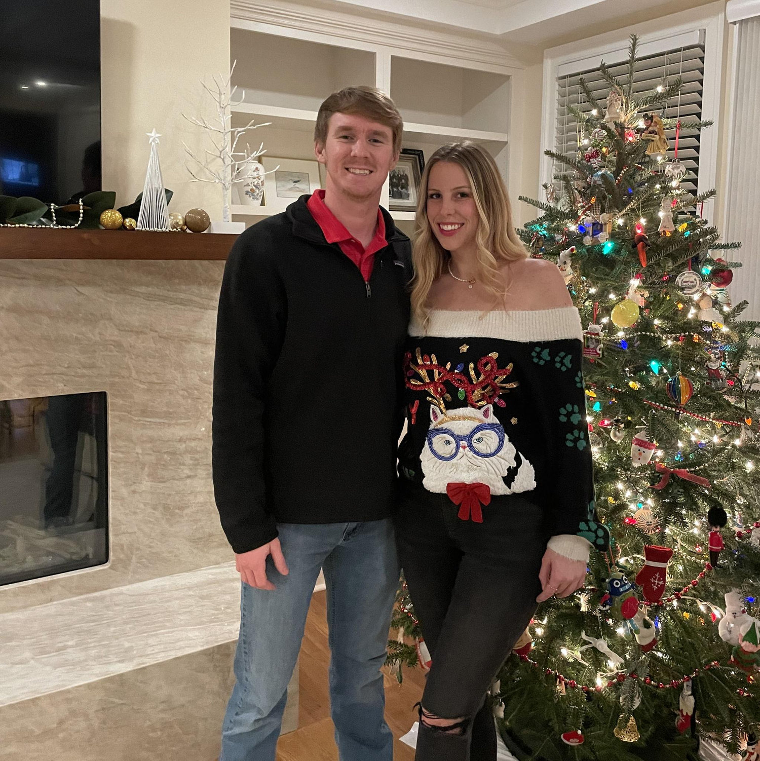 Our first Christmas together! The best time of the year!