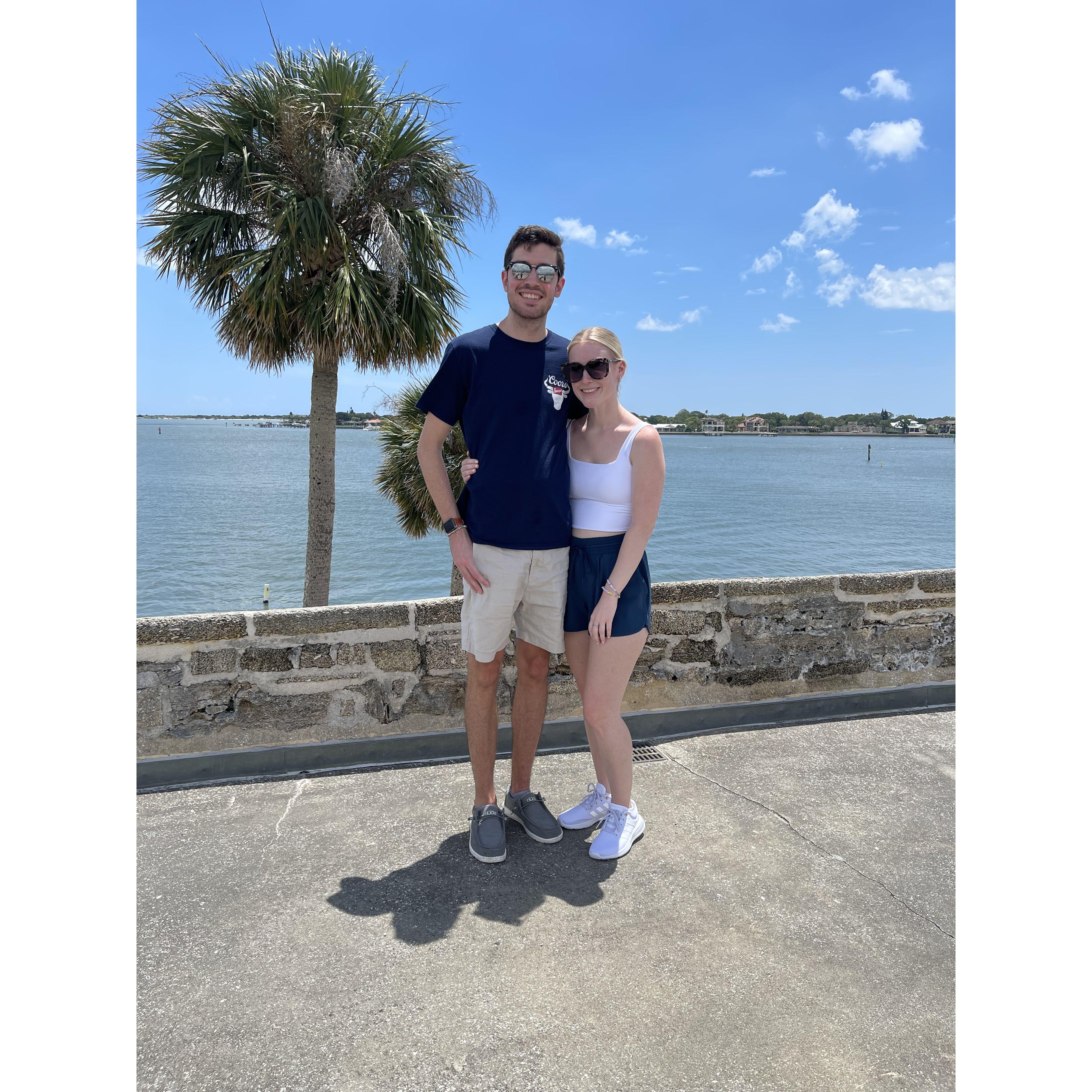 Our very first time visiting St. Augustine, which was also our first vacation together ever! It is our favorite place and so very special to us.