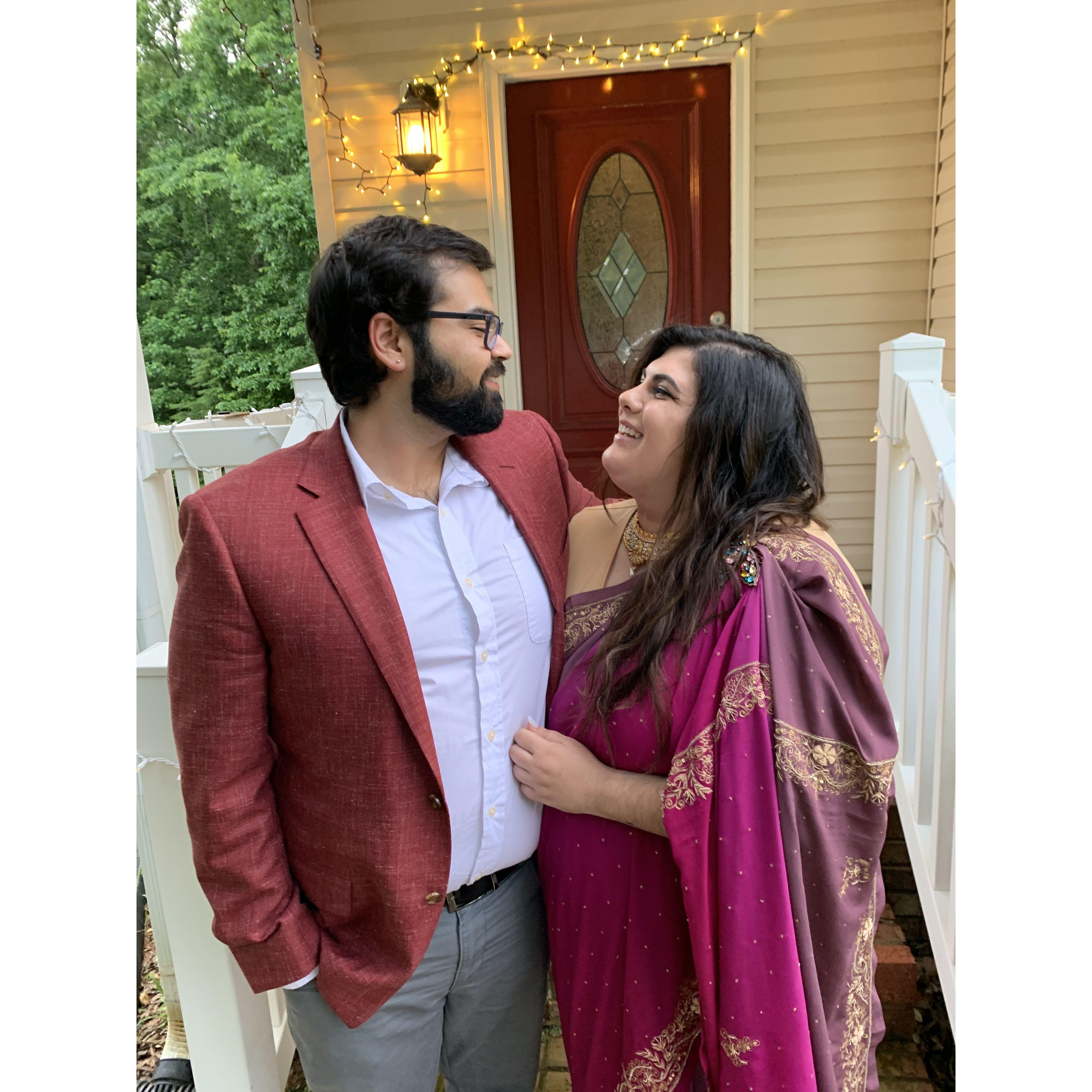 Malik's brother's wedding in Greensboro.