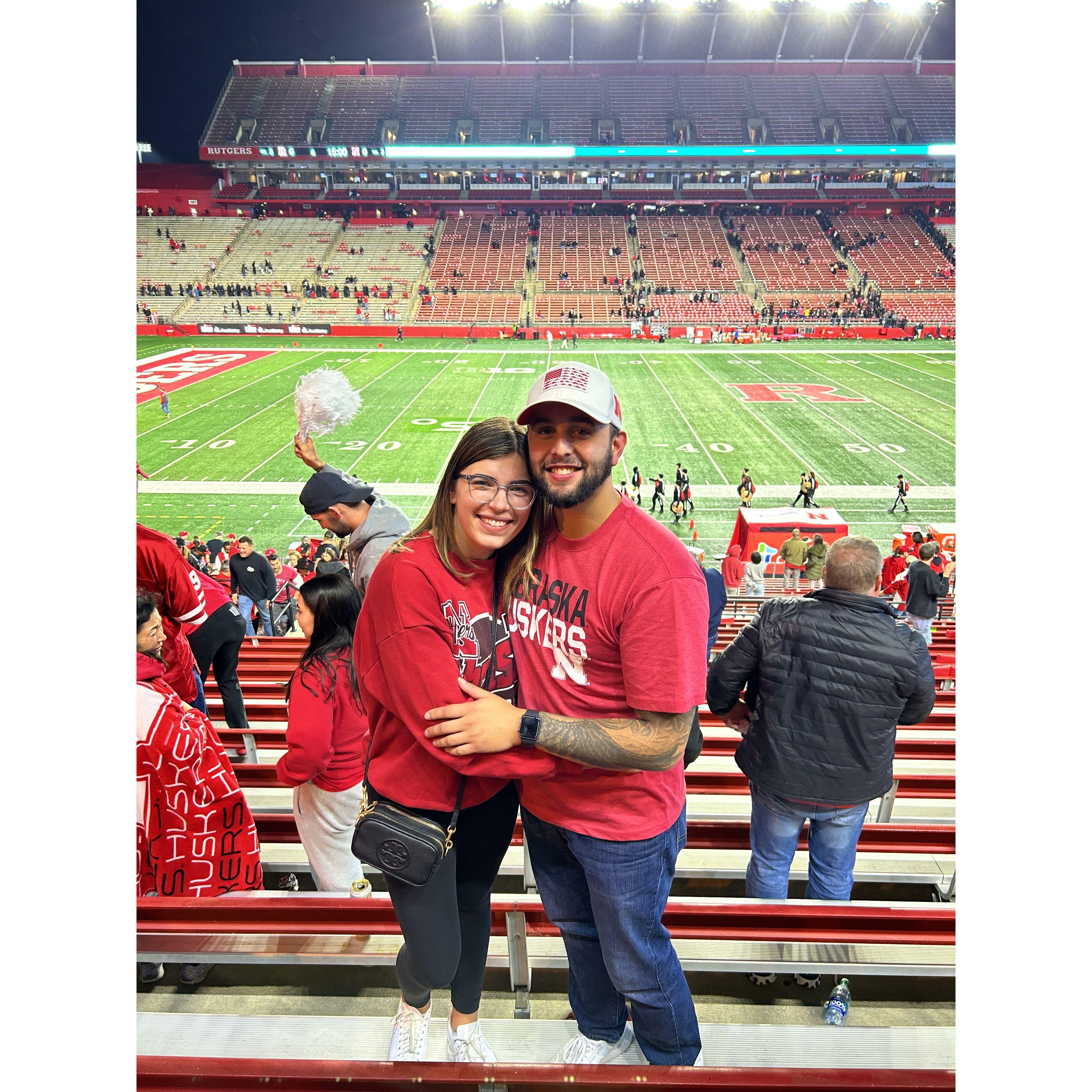 Nebraska vs. Rutgers game in NJ - October 2022