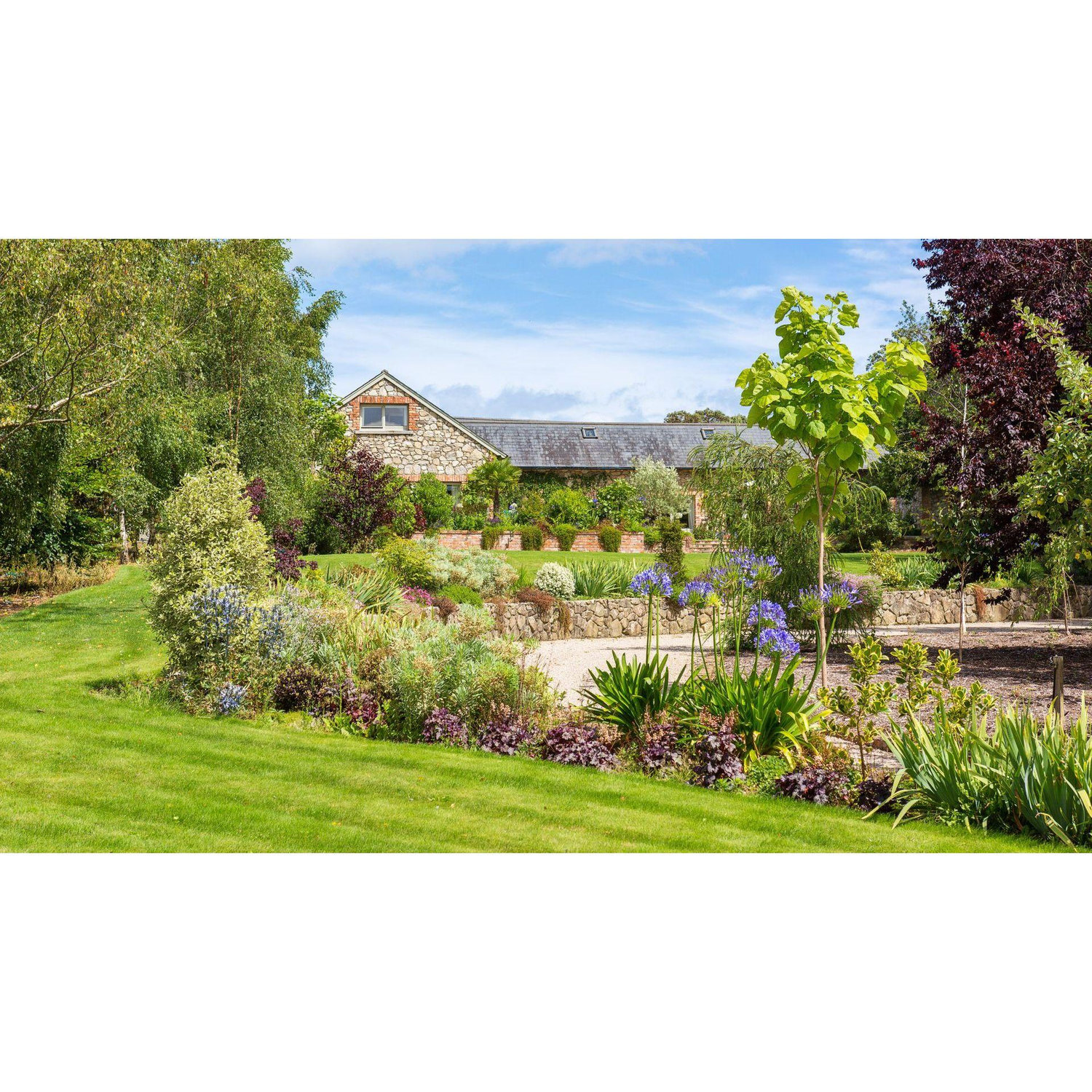 View of the house from the garden