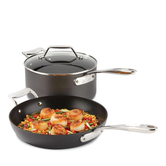 All-Clad Essentials Nonstick Large Fry & Sauce Pan Set