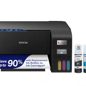 Epson - EcoTank ET-2400 Wireless Color All-in-One Cartridge-Free Supertank Printer with Scan and Copy - Black