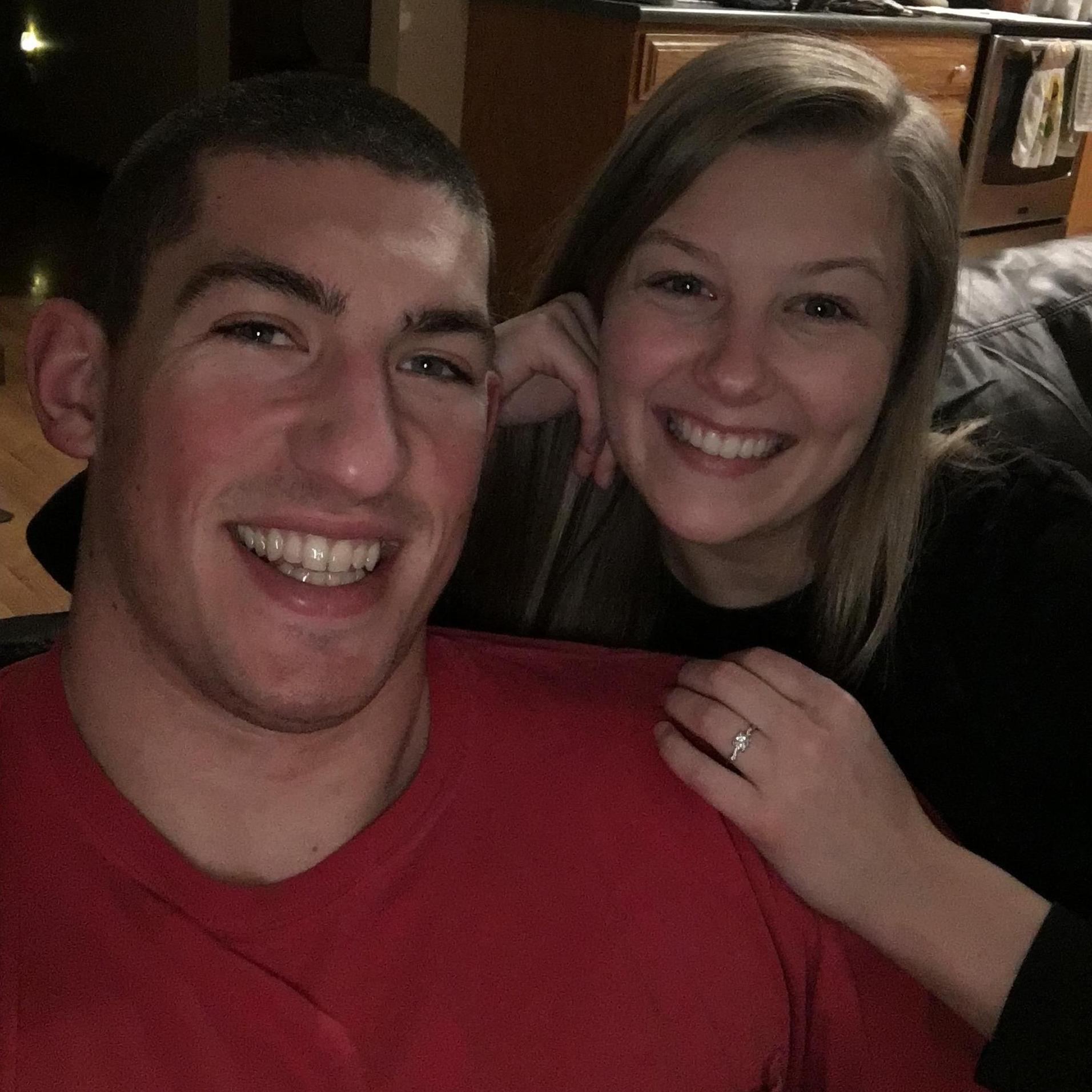 The day we got engaged: March 28th, 2020