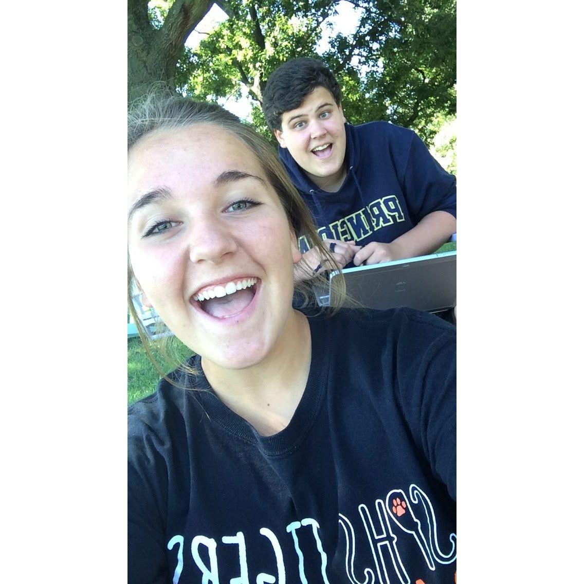 Our first selfie (October 2014)