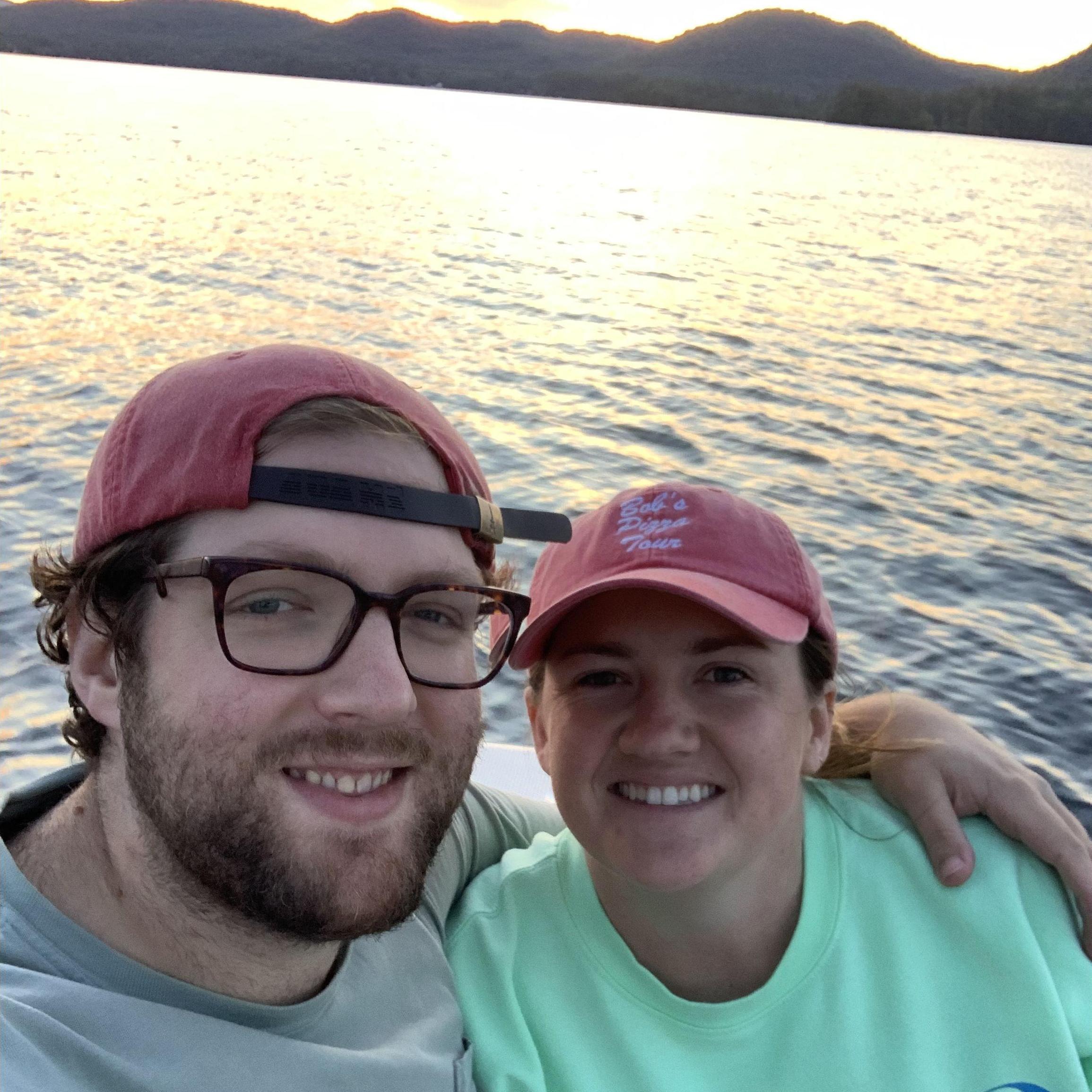 Rob's first boat ride on Squam Lake