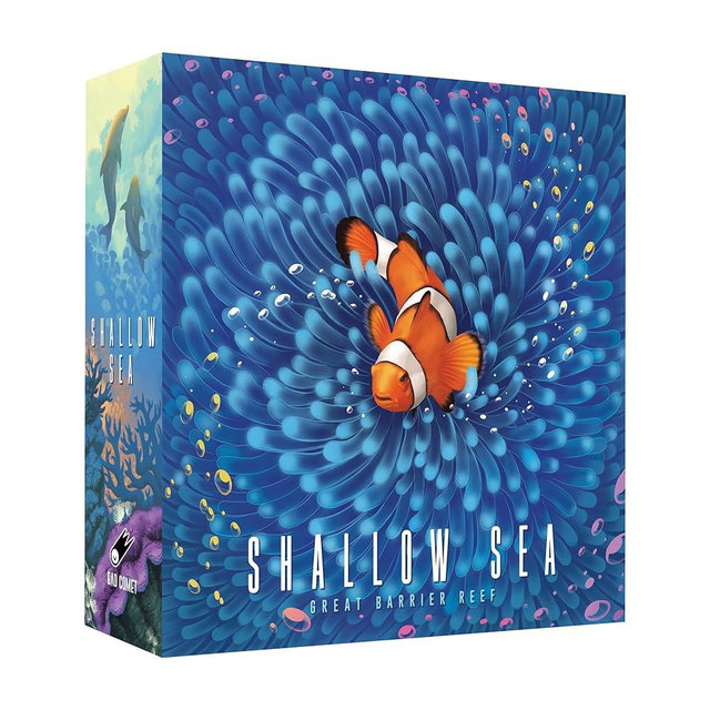 Shallow Sea Board Game – Strategy Tile-Placement Game for Adults & Families | 1–4 Players, 30–45 Min Play | Build Coral Reef Ecosystem, Ocean Puzzle Game, Nature-Inspired