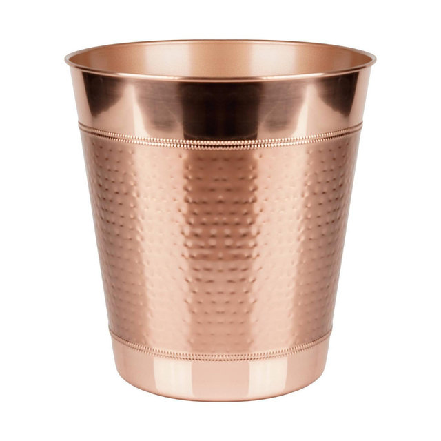 Hudson Decorative Stainless Steel Trash Wastebasket Copper - Nu Steel