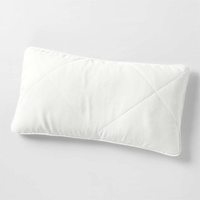 European Flax ®-Certified Linen Crisp White King Quilted Pillow Sham