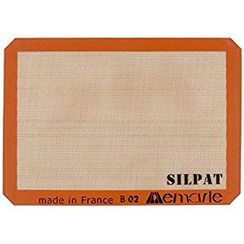 Silpat AE420295-07 Premium Non-Stick Silicone Baking Mat, Half Sheet Size, 11-5/8" x 16-1/2"